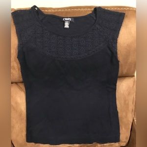 Chaps navy tank top